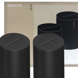 Sonos Era 100 Dual Black Speakers PACK NEW IN BOX